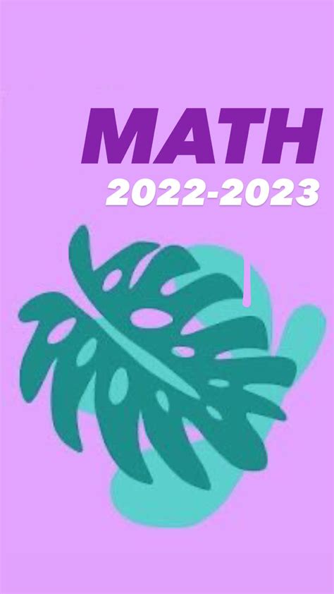 Pin By Heidi Taylor On ️school Stuff📚 Math Binder Cover School