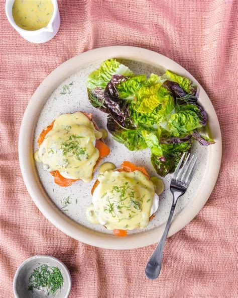 Salmon Benedict Recipe With Smoked Salmon Eggs Royale The Kitchn