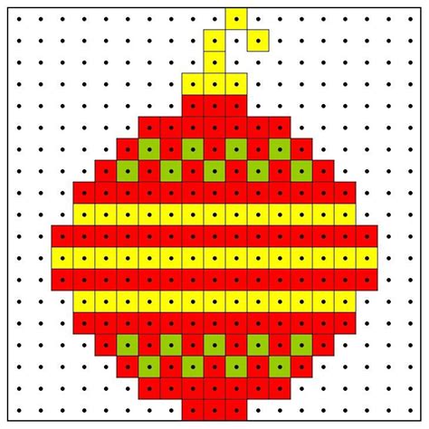 Kleuterdigitaal Wb Kralenplank Kerstbal Perler Beads Perler