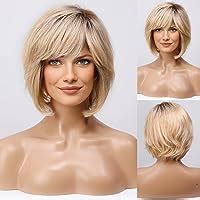 Amazon Haircube Short Blonde Wig For Women Hand Tied Lace Front