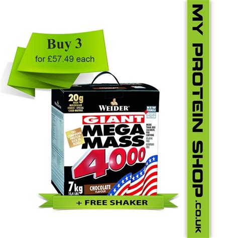 Weider Mega Mass 4000 Protein Shop Flavors Gum