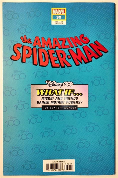 The Amazing Spider Man 39 Nm 2024 Disney 100th Variant Comic