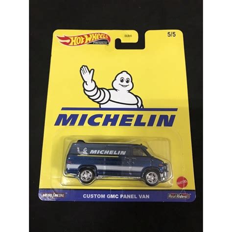風火輪 hot wheels 米其林 michelin custom gmc panel 箱型車 精裝 膠胎 蝦皮購物