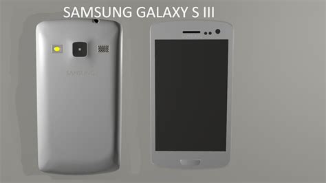 Samsung Galaxy Siii D Model Blend Dae Fbx Obj Stl Unknown