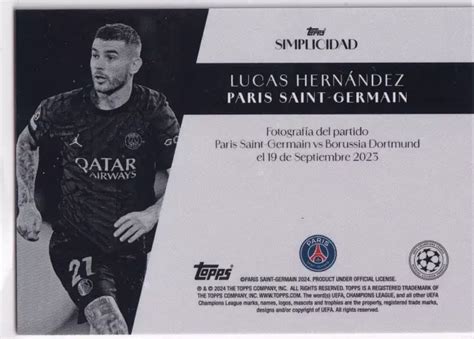 Topps On Demand Simplicidad Champions League Lucas Hernandez Auto