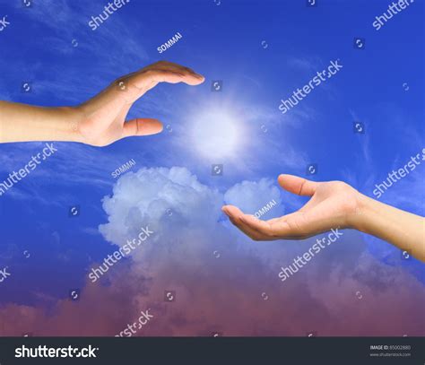 Hand Reaching Out Sky Help Stock Photo 85002880 | Shutterstock