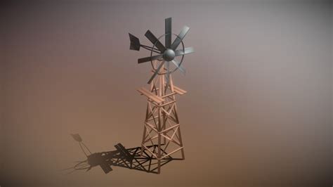 Windmill Low Poly Blender Asset D Models Sketchfab