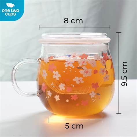 One Two Cups Gelas Cangkir Teh Tea Cup Mug Ml With Infuser Filter