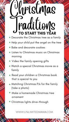 Christmas Traditions Ideas List 2023 in 2024 | Christmas traditions ...