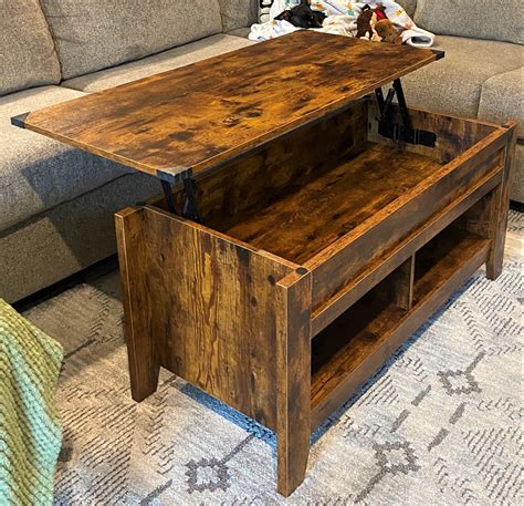 Rustic Brown Coffee Table 475in Lift Top Coffee Table Timmy Home Goods