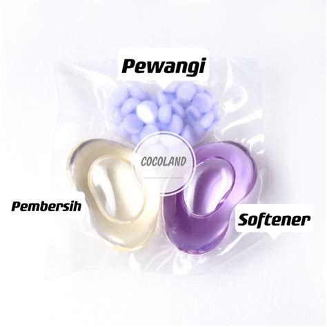 1 Pax Isi 20 PCS MIX 4 VARIAN 12gr Pcs Laundry Gel Ball 3 In 1