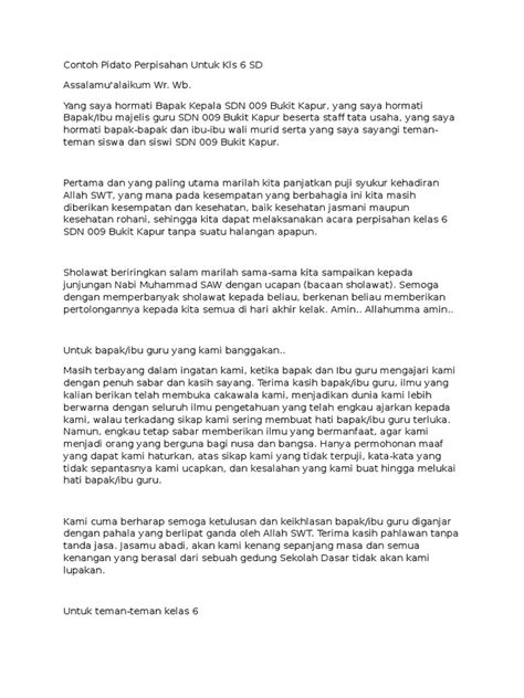 Detail Contoh Pidato Singkat Untuk Anak Sd Kelas Koleksi Nomer