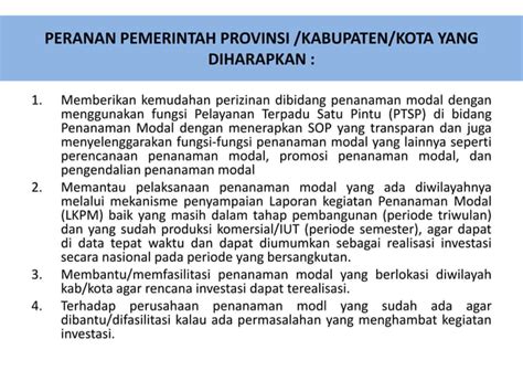 Pengendalian Pelaksanaan Penanaman Modal Ppt