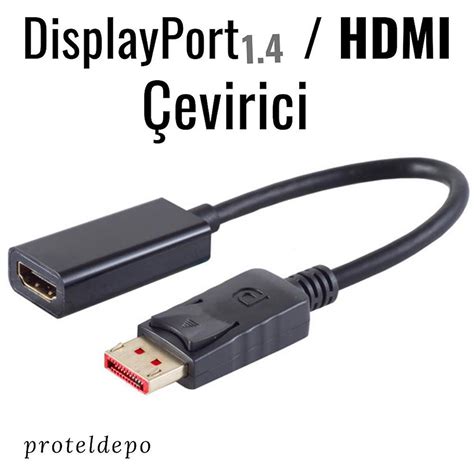 Irenis Displayport Hdmi Evirici D N T R C Kablo Gbit