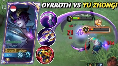 Yu Zhong Hero Exp Meta Tetep Kena Bantai Di Lane Exp Lawan Dyrroth