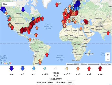 Projected Sea Level Rise Map