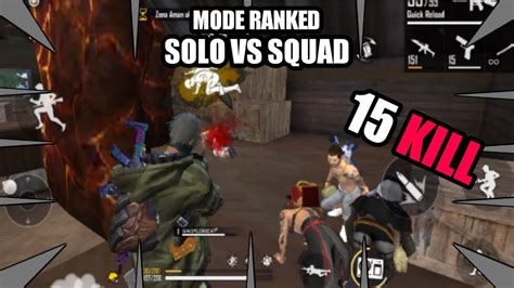 Solo Vs Squad Kill Banyak Gagal Booyah Free Fire Batleground Youtube