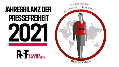 488 Journalisten In Haft Jahresbilanz Der Pressefreiheit 2021