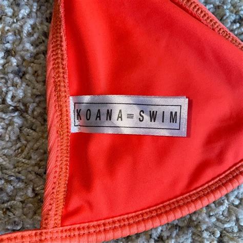 Koana Swim Koana Swim Orange Bikini Top M Poshmark