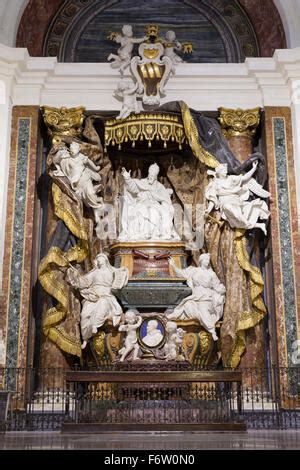 The Tomb Of St Ignatius Loyola At Chiesa Del Gesu Rome Italy Stock