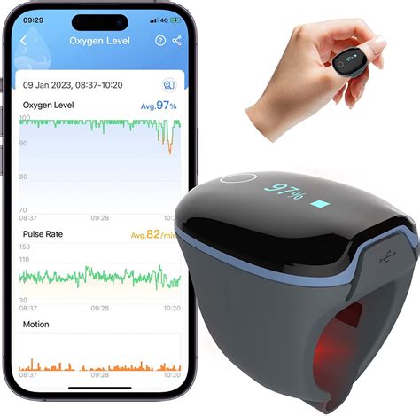 Lookee® O2ring By Wellue Continuous Overnight Ring Pulse Oximeter