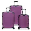 HIKOLAYAE Grand Creek Nested Hardside Luggage Set In Violet Purple 3