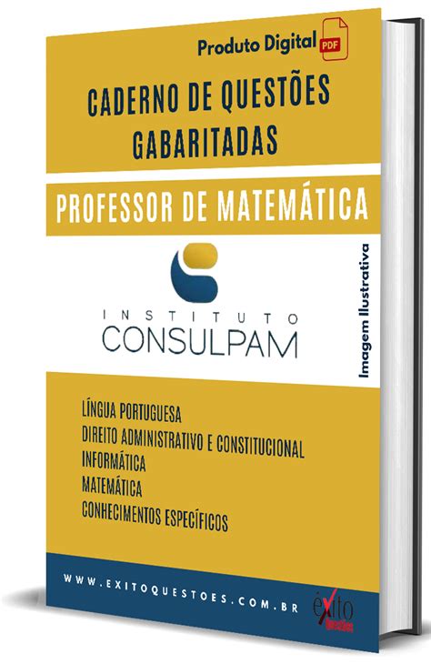 Caderno De QuestÕes Gabaritadas Professor De MatemÁtica Consulpam 2023