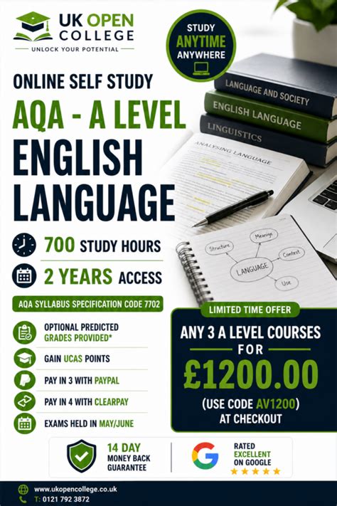 level english  uk open college distance learning specialists