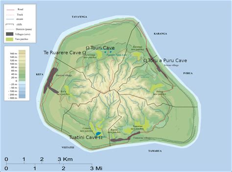 Maps of Cook Islands: Mangaia Island