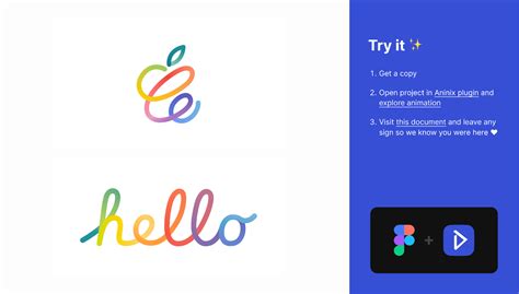 Apple Hello Lettering Animated Figma Community