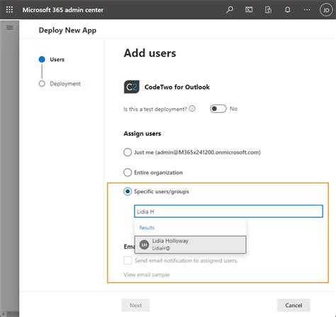 Get Started Deploy Outlook Add In Modern Web Add In Codetwo Email