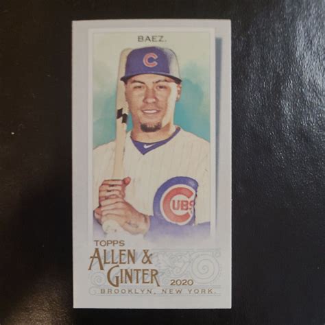 Javier Baez Topps Allen Ginter Mini A G Back Chicago