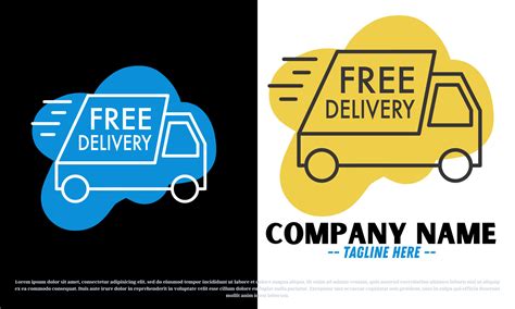 Free delivery logo design vector 25299565 Vector Art at Vecteezy