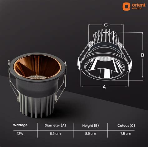 buy prism recess  led downlighter   india orient electric