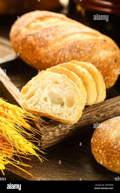 Vintage Bread Photo Original Raw Wheat Bread Hi Res Photo Stock Photo