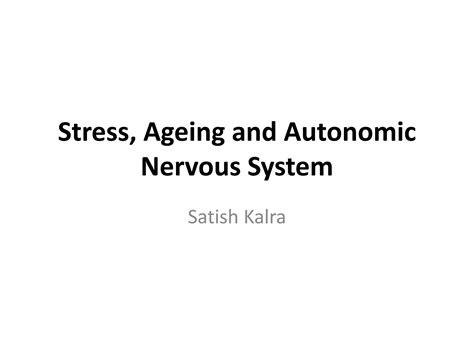 Autonomic Nervous System Ppt