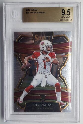 Panini Select Kyler Murray Rookie Card Bgs Gem Mint Ebay