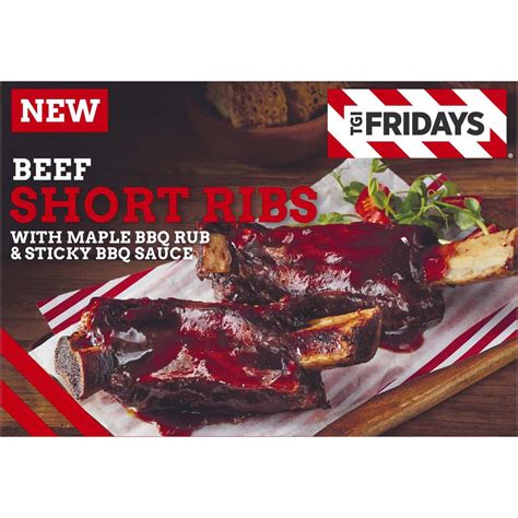 Tgi Fridays Beef Short Ribs With Maple Bbq Rub And Sticky Bbq Sauce