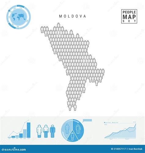 Moldova People Icon Map Stylized Vector Silhouette Of Moldova