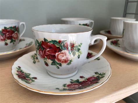 English Rose Porselen Servise Fra Royal China FINN Torget