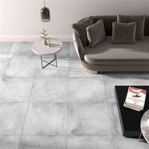 Concrete Grey Matt Porcelain Tile Stone Deals