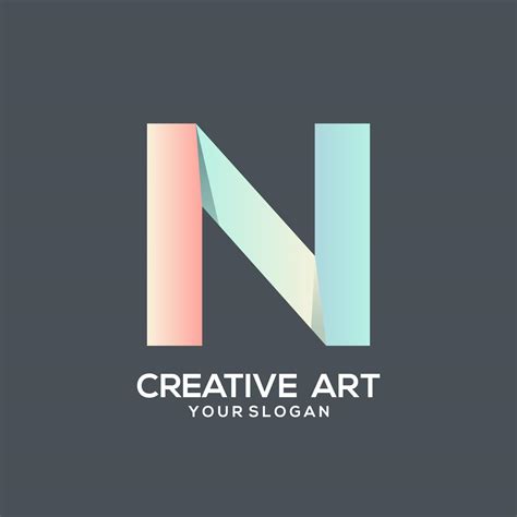 letter logo colorful gradient design  vector art  vecteezy