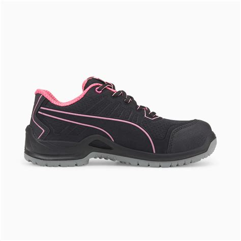 Puma Fuse TC Pink Wns Low S1P ESD SRC Safety Shoes Women Roze Zwart