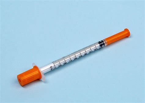 Medical Grade Disposable Insulin Syringe 1cc PP PE With Fixed Needle