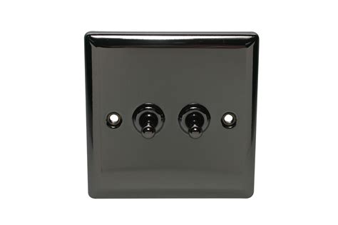 Holder 10a 2 Way Single Iridium Black Toggle Switch Departments Diy