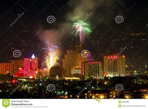 Reno Nevada Fireworks Editorial Image Image Of Gaming