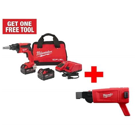 Milwaukee M18 Fuel 18v Lithium Ion Brushless Cordless Drywall Screw Gun Xc Kit With Collated