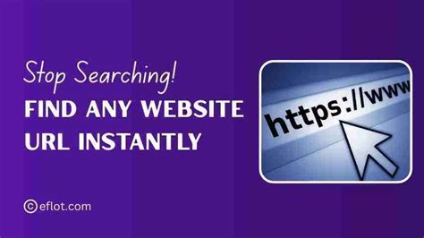 Stop Searching! Find Any Website URL Instantly - eflot