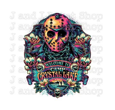 Jason Voorhees Welcome To Camp Crystal Lake Sublimation Etsy