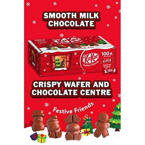 Kit Kat Festive Friends 100 Assorted Milk Chocolate Festive Figures